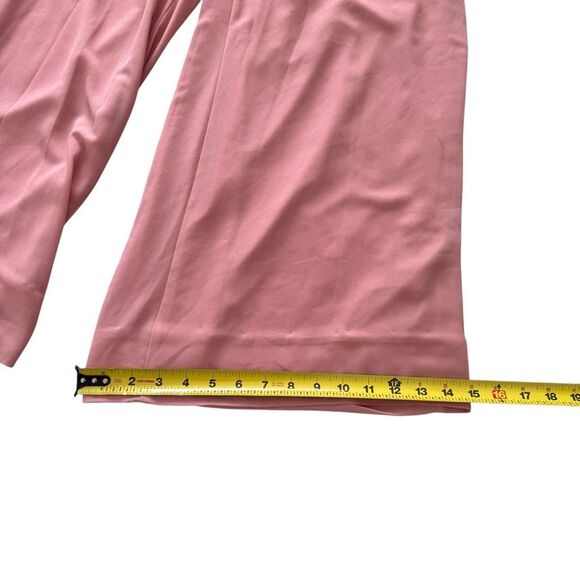 Alexander + David Chiffon Wide Leg Pants Elastic Tie Waist Dusty Rose Size Large - Picture 8 of 9